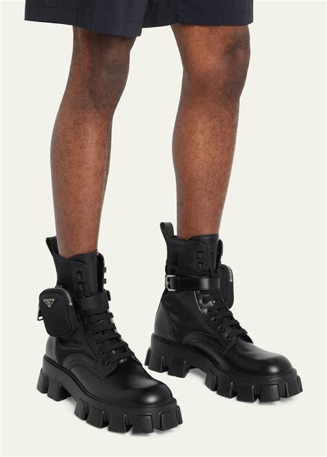 prada boots outfit men|Prada boots men's price.